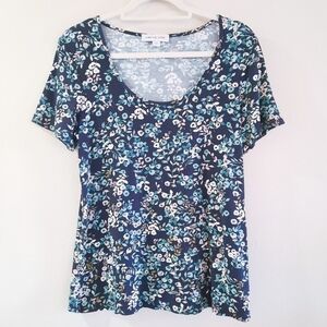 Amour Vert Floral Viscose Tee L